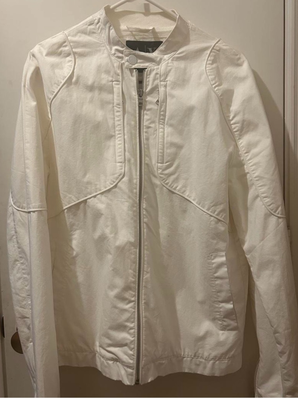 Armani Exchange Off-White Logo Jacket